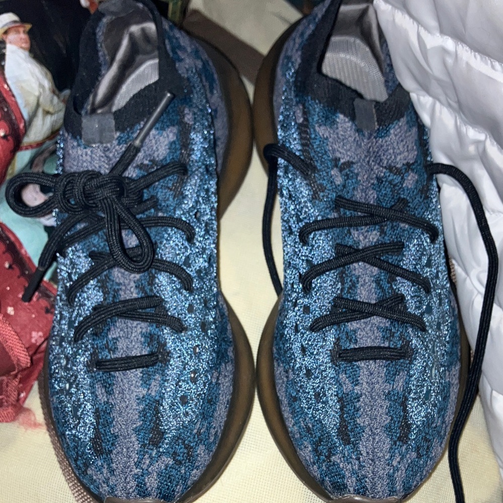 Yeezy Blue and Black Women's Sneakers